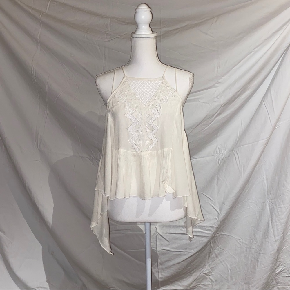 White summer tank top